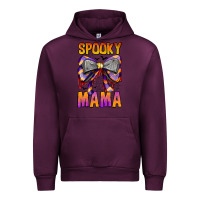 Mauve Wine Spooky Mama Urban Hoodie - CowhideDigitalArt