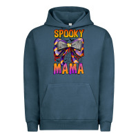 Pigment Midnight Navy Spooky Mama Urban Hoodie - CowhideDigitalArt