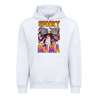 White Spooky Mama Urban Hoodie - CowhideDigitalArt