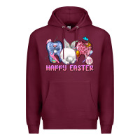 Burgundy Happy Easter Dental Easter Day Premium Hoodie - CowGirlArtShop