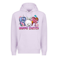Lilac Happy Easter Dental Easter Day Premium Hoodie - CowGirlArtShop