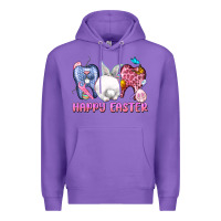 Purple Happy Easter Dental Easter Day Premium Hoodie - CowGirlArtShop