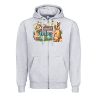 Heather Grey Easter vibes Easter Day Zipper Hoodie - HowdyJamesFarm