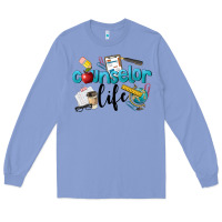Colony Blue Counselor Life Long Sleeve Tee - LillyAllenDesigns