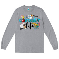 Heather Grey Counselor Life Long Sleeve Tee - LillyAllenDesigns