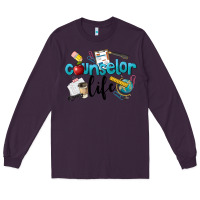 Plum Counselor Life Long Sleeve Tee - LillyAllenDesigns