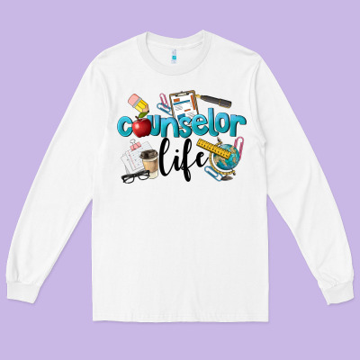 Counselor Life Long Sleeve Tee Designed By Lillyallendesigns
