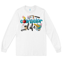 White Counselor Life Long Sleeve Tee - LillyAllenDesigns