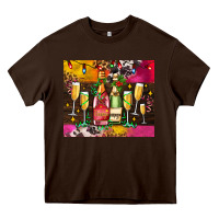 Christmas Champagne Bottles And Heavy Core Tee | Teevron