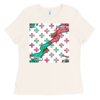 Bone Nurse Gloves Seamless Pattern Ladies Tee - BundleAndBundleShop