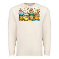 Sandshell honey bee coffee cups Premium Sweatshirt - OliviaCreatesArt