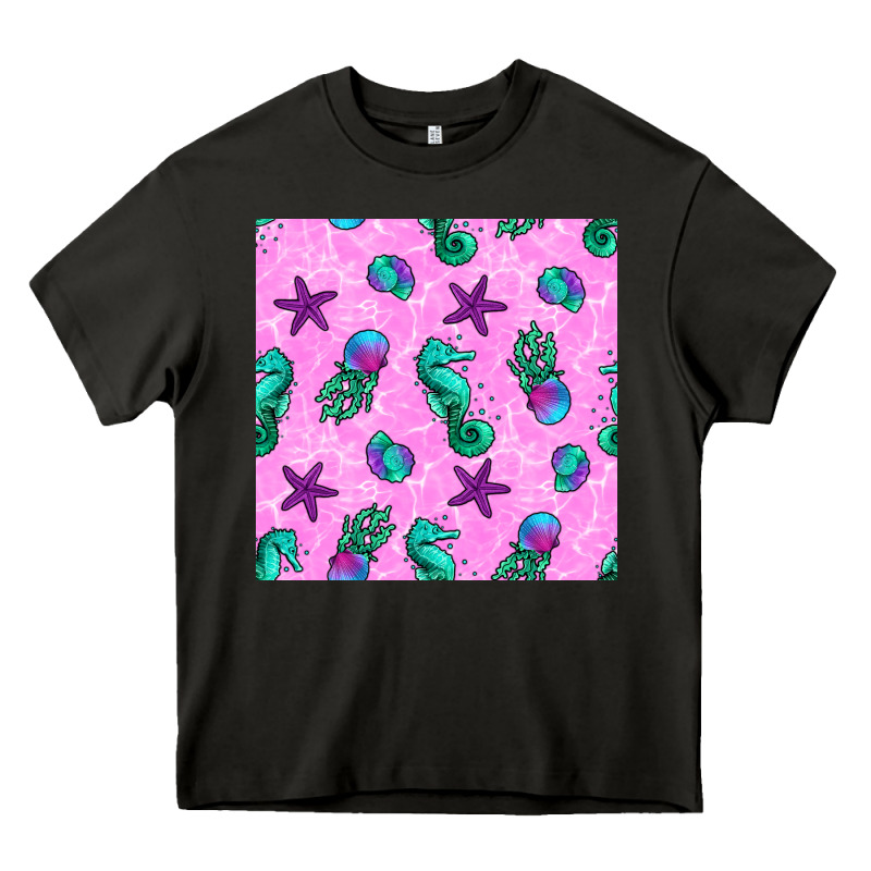 Summer Ocean Seamless Pattern Heavy Core Tee by BundleAndBundleShop | Teevron