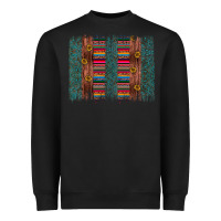 Black sunflower serape brush stroke Heavyweight Sweatshirt - Artiststas