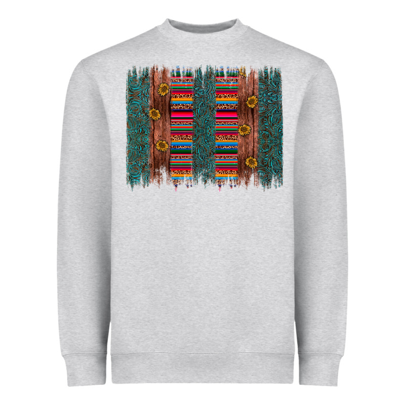 Sunflower Serape Brush Stroke Heavyweight Sweatshirt by Artiststas | Teevron