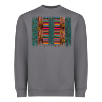 Storm sunflower serape brush stroke Heavyweight Sweatshirt - Artiststas