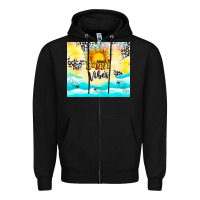 Black sunny vibes Zipper Hoodie - TumblerDesignByShophia