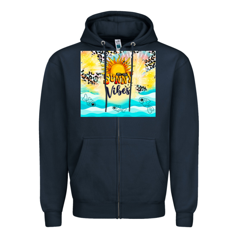 Sunny Vibes Zipper Hoodie by TumblerDesignByShophia | Teevron