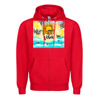 Red sunny vibes Zipper Hoodie - TumblerDesignByShophia