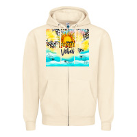 Sandshell sunny vibes Zipper Hoodie - TumblerDesignByShophia