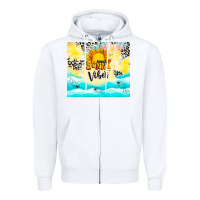 White sunny vibes Zipper Hoodie - TumblerDesignByShophia