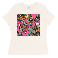 Bone Medicines And Pills Seamless Pattern Ladies Tee - BundleAndBundleShop