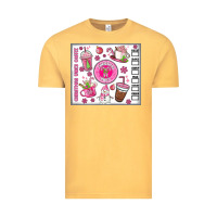 Vintage Mustard christmas vibes coffee Vintage Tee - MaliasSmallBusiness