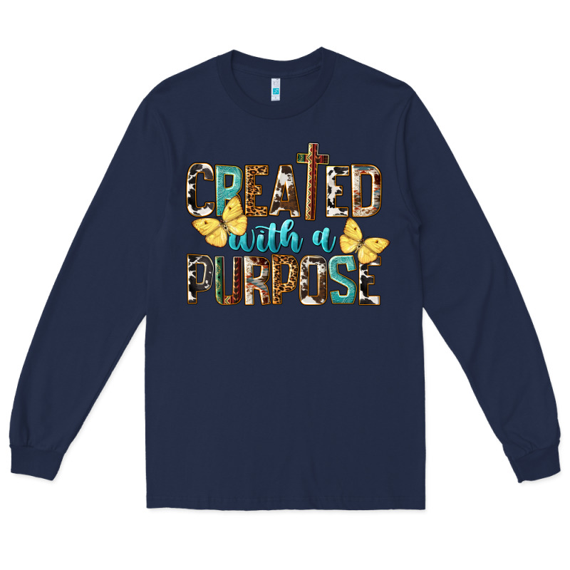 Created With A Purpose Long Sleeve Tee by LillyAllenDesigns | Teevron