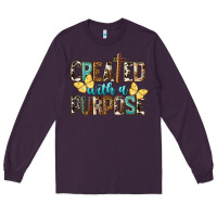 Plum Created With A Purpose Long Sleeve Tee - LillyAllenDesigns