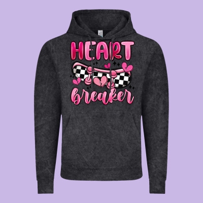Heart Breaker Vintage Hoodie Designed By Maliassmallbusiness