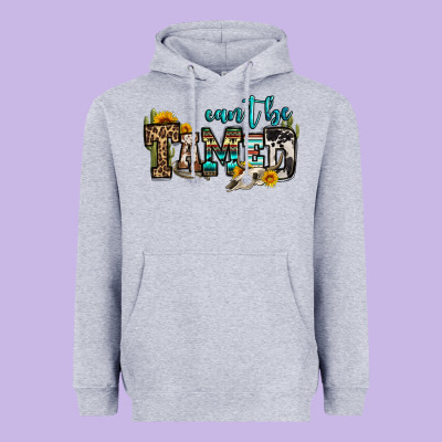 Can't Be Tamed Bull Skull Heavyweight Hoodie Designed By Oliviacreatesart