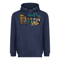 Navy can't be tamed bull skull Heavyweight Hoodie - OliviaCreatesArt