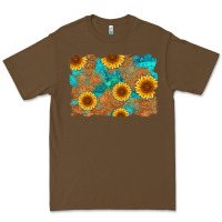Cacao sunflower turquoise and  leather background Premium Tee - Artiststas