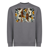 Storm sunflower cowhide brush stroke Heavyweight Sweatshirt - Artiststas