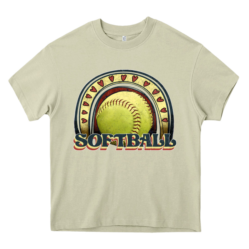 Softball Rainbow Heavy Core Tee by JahusDesignShop | Teevron