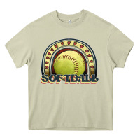 Mossy softball rainbow Heavy Core Tee - JahusDesignShop