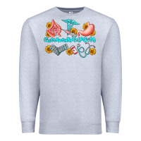 Heather Grey gastroenterologist olivia Premium Sweatshirt - OliviaCreatesArt