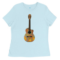 Baby Blue mexican guitar Ladies Tee - Artiststas