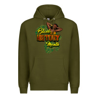 Army Green Black History Month Premium Hoodie - HowdyJamesFarm