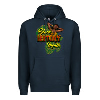 Navy Black History Month Premium Hoodie - HowdyJamesFarm