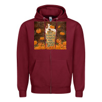 Burgundy make pumpkin spice Zipper Hoodie - TumblerDesignByShophia