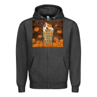 Charcoal Heather make pumpkin spice Zipper Hoodie - TumblerDesignByShophia