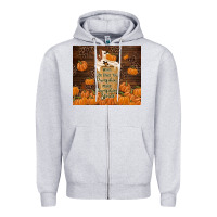 Heather Grey make pumpkin spice Zipper Hoodie - TumblerDesignByShophia