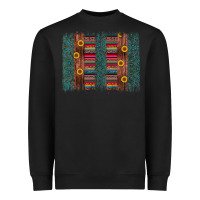 Black sunflower serape brush stroke Heavyweight Sweatshirt - Artiststas