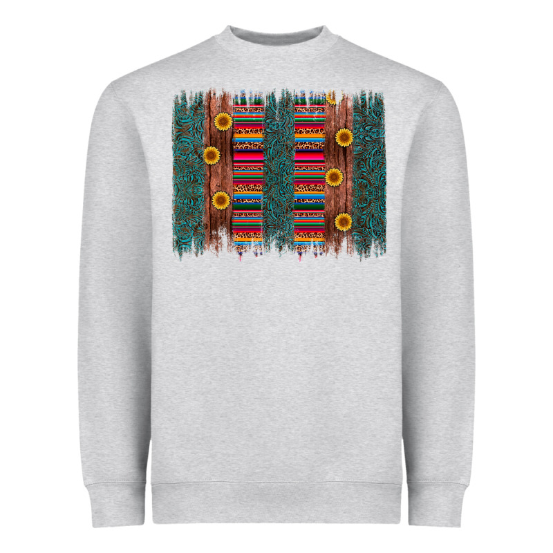 Sunflower Serape Brush Stroke Heavyweight Sweatshirt by Artiststas | Teevron