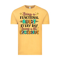 Vintage Mustard being a functional adult every day seems  a bit ex Vintage Tee - MaliasSmallBusiness