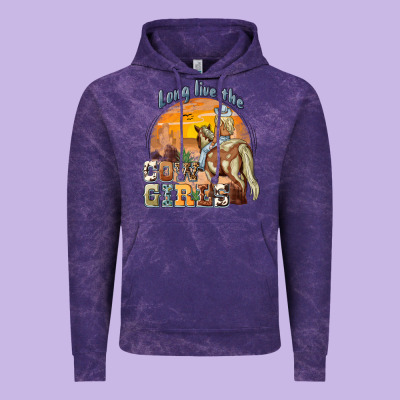 Long Live The Cowgirls Vintage Hoodie Designed By Nancycooperartshop