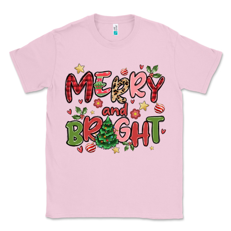 Merry And Bright Classic Tee by MaliasSmallBusiness | Teevron