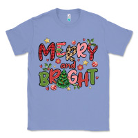 Colony Blue merry and bright Classic Tee - MaliasSmallBusiness