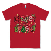 Red merry and bright Classic Tee - MaliasSmallBusiness