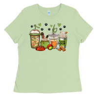 Matcha dog mom coffee Ladies Tee - Jasminsmagicworld